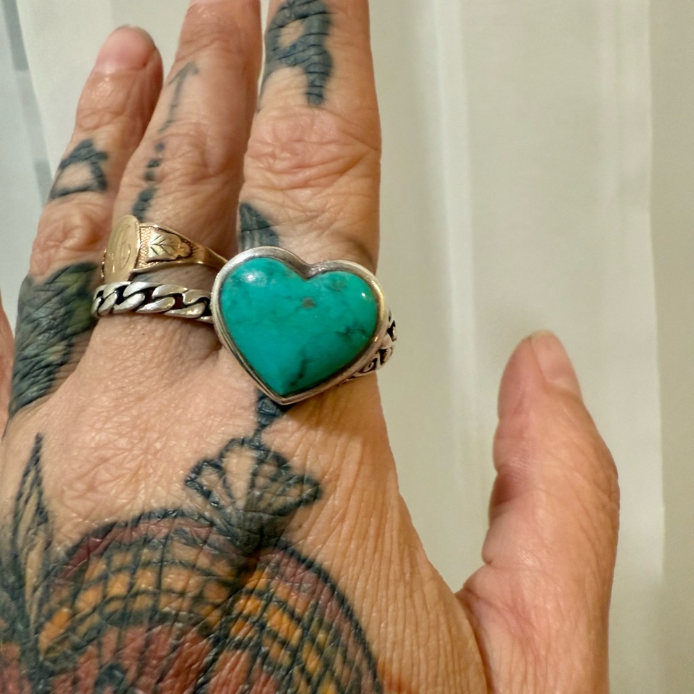 Turquoise Heart Ring